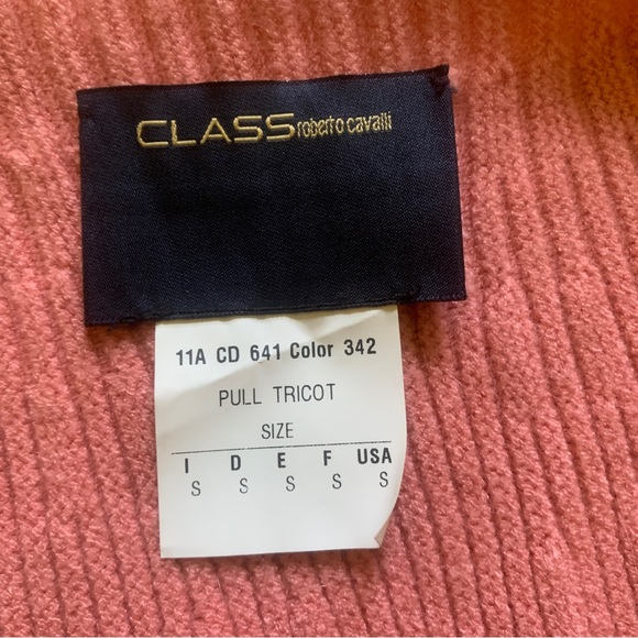 Class Roberto Cavalli Pink Cardigan Small - Picture 2 of 5